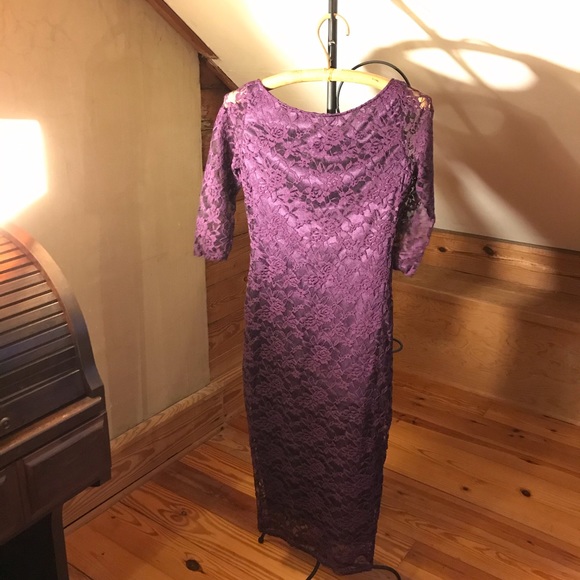 Bundle of Red Purple Black Bodycon Dresses, EUC, M - Picture 3 of 16